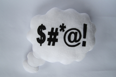 Thought Bubble Cushion - $#*@! 