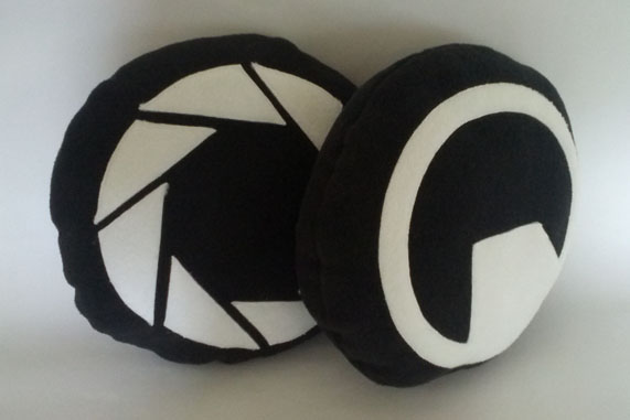 Valve Themed Logo Cushions Pair 